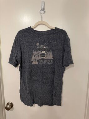 Off The Grid Whistler Canada Graphic Tee - Heather Charcoal
